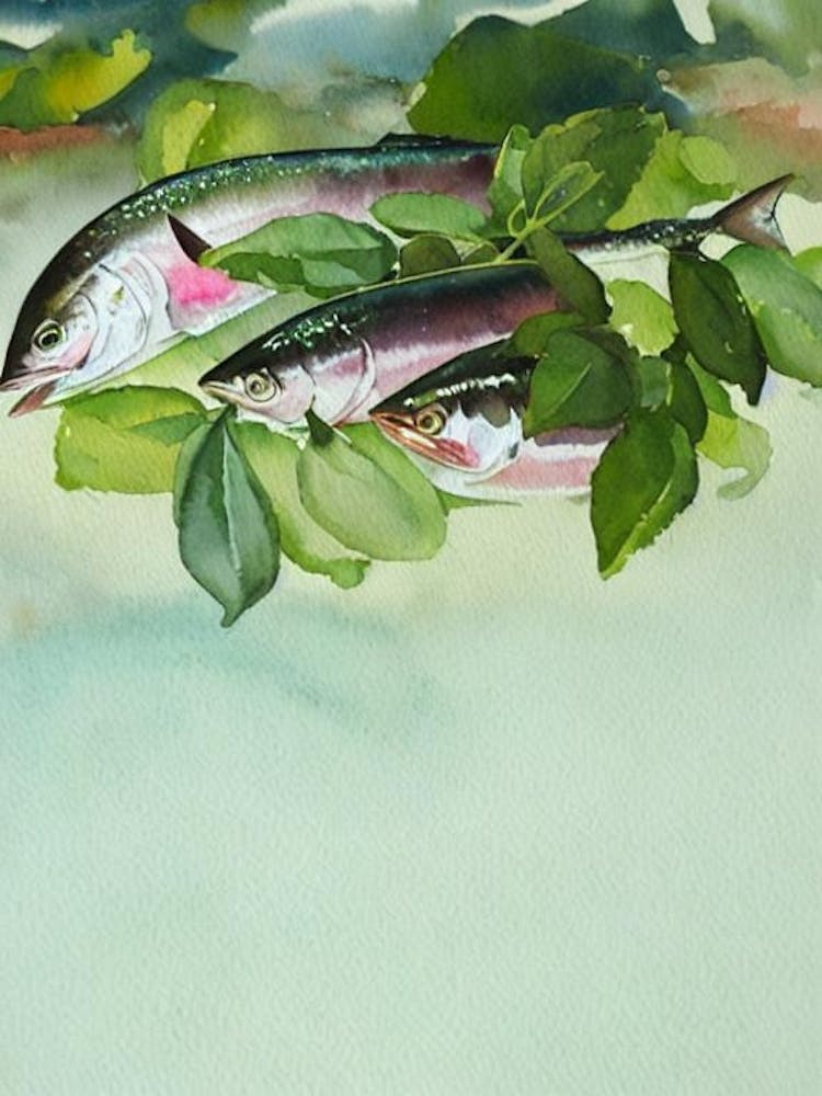 Tuna Fish Storybook Watercolour