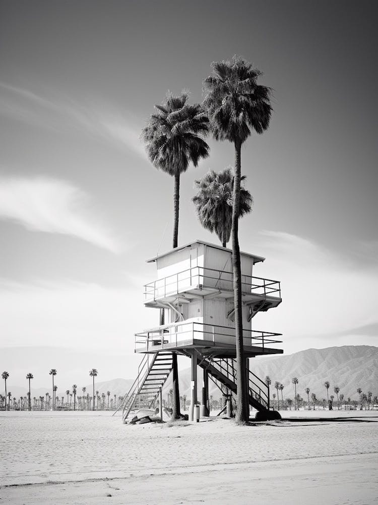California, Black And White Analogue Photograph 4