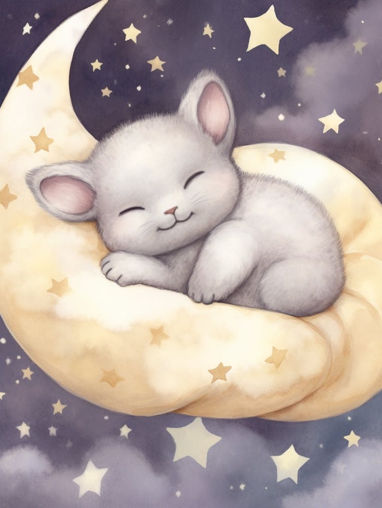 Sleeping Baby Chinchilla