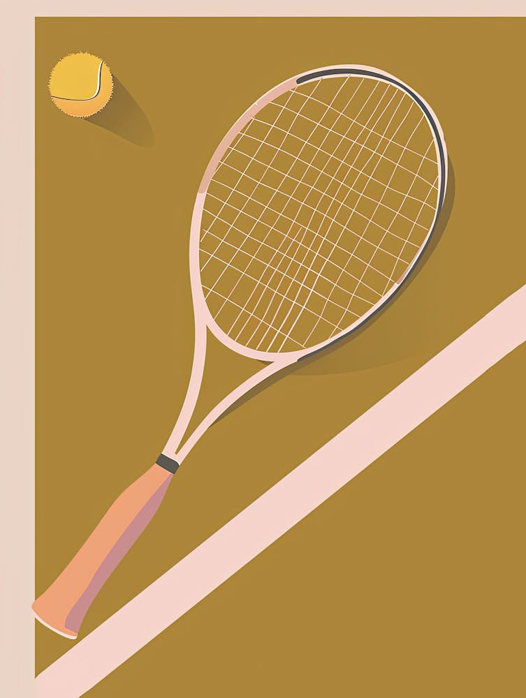 Tennis Racket And Ball