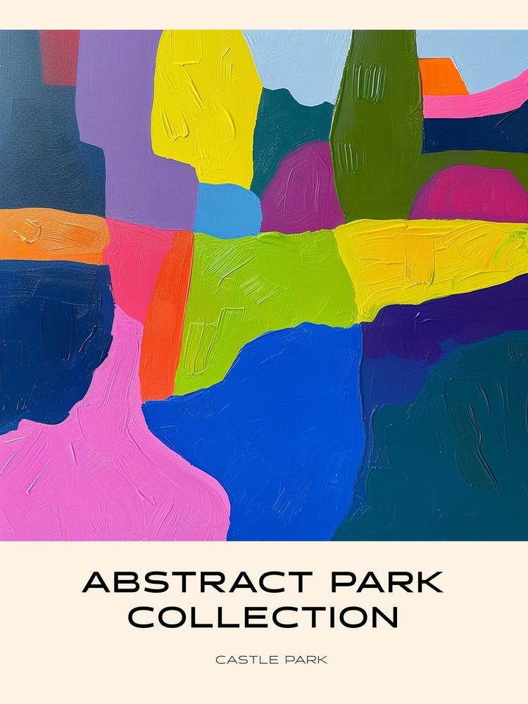 Abstract Park Collection Poster Castle Park Bristol 1