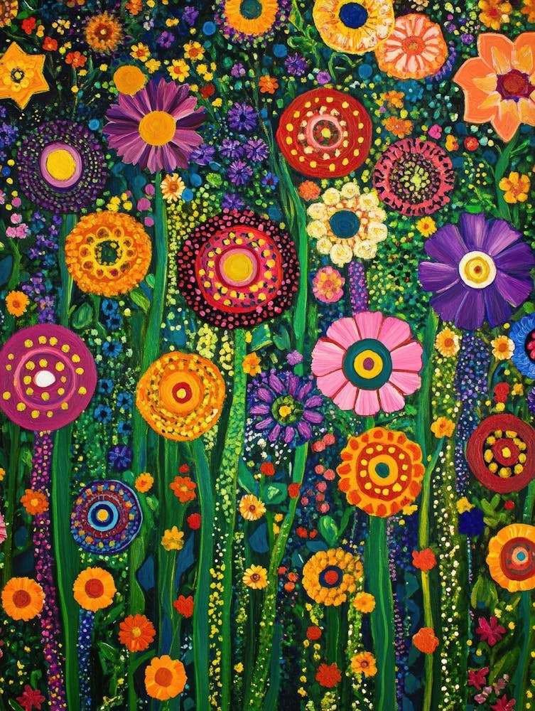 Garden Full Of Colorful Flowers 4