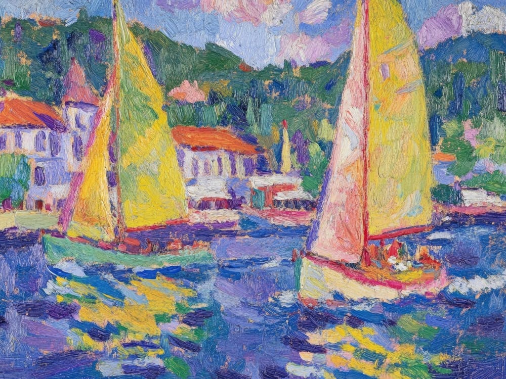Sailboats In The Harbor 8