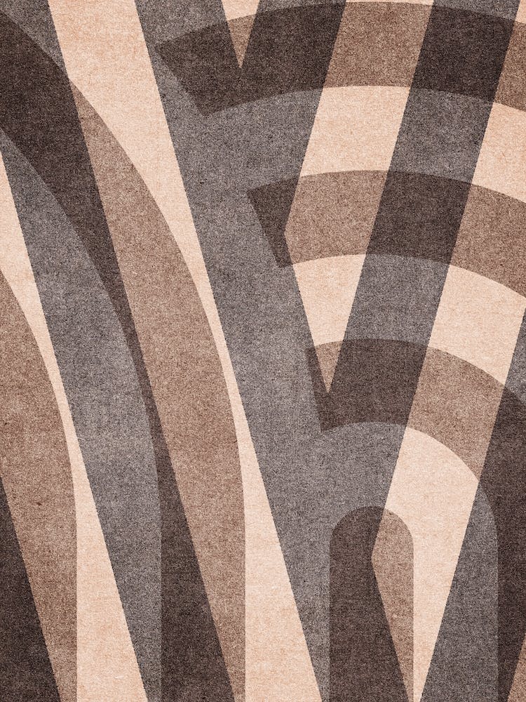 Abstract Alphabet Decorative M