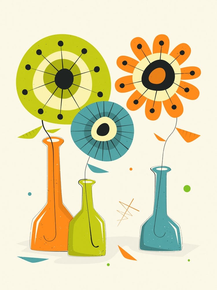 Flowers In Bottles