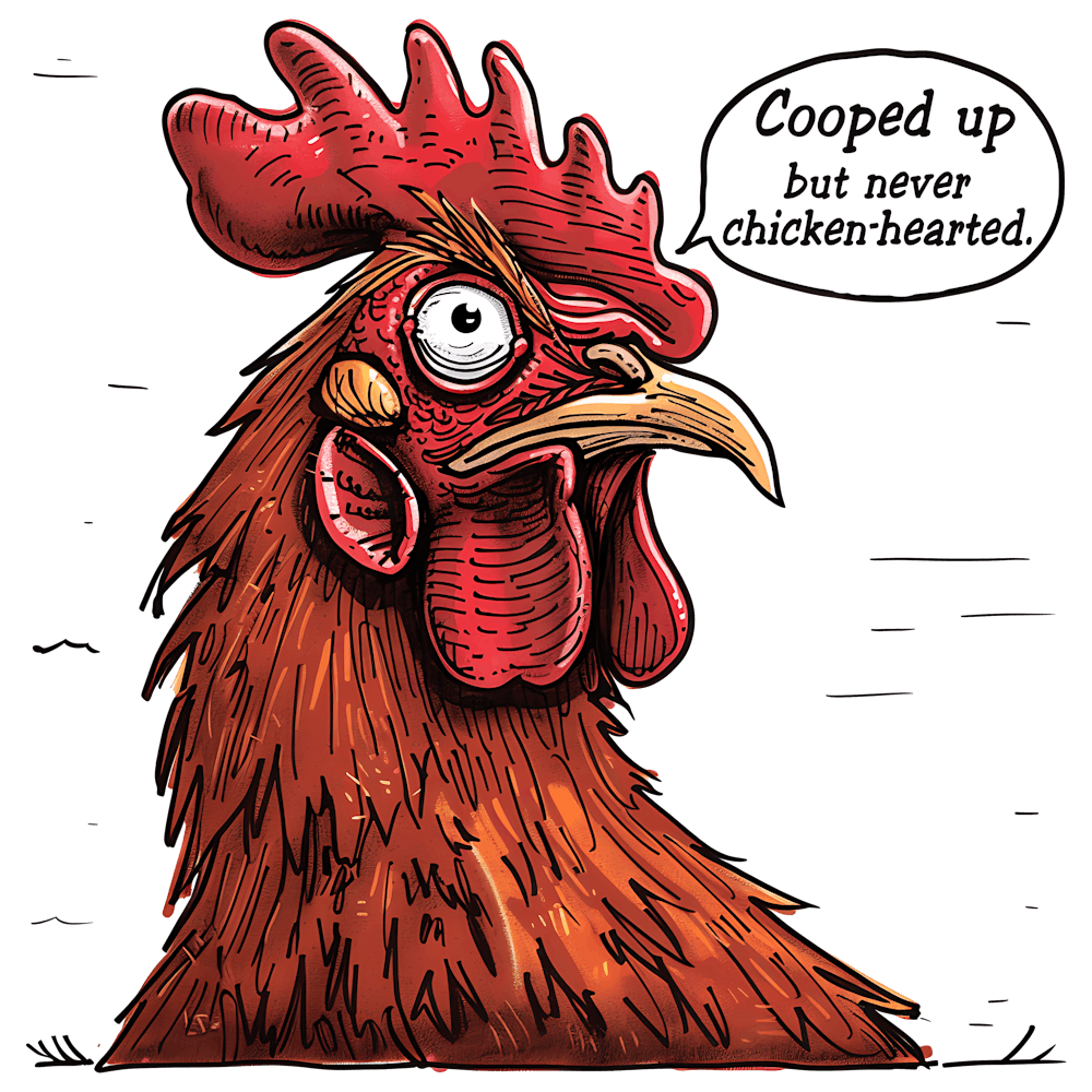 Cooped Up Never Chicken Heard