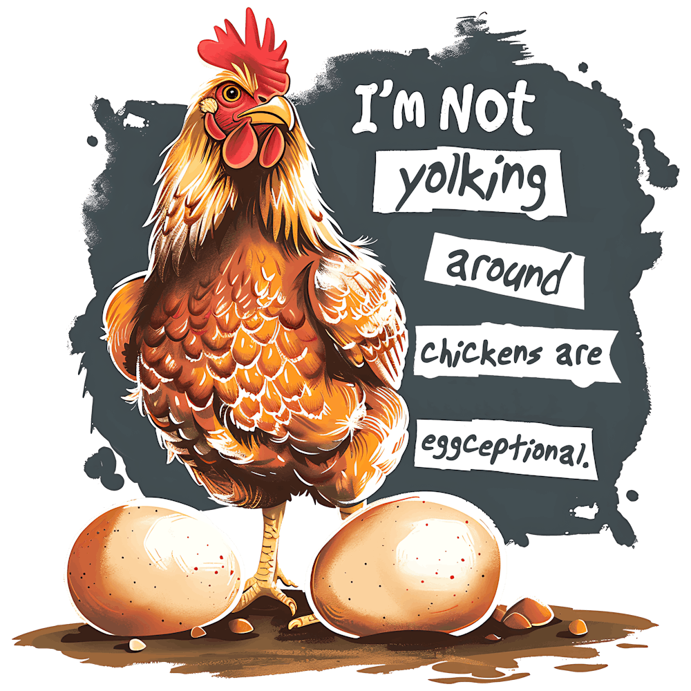 I'M Not Walking Around Chickens Are Eccentric