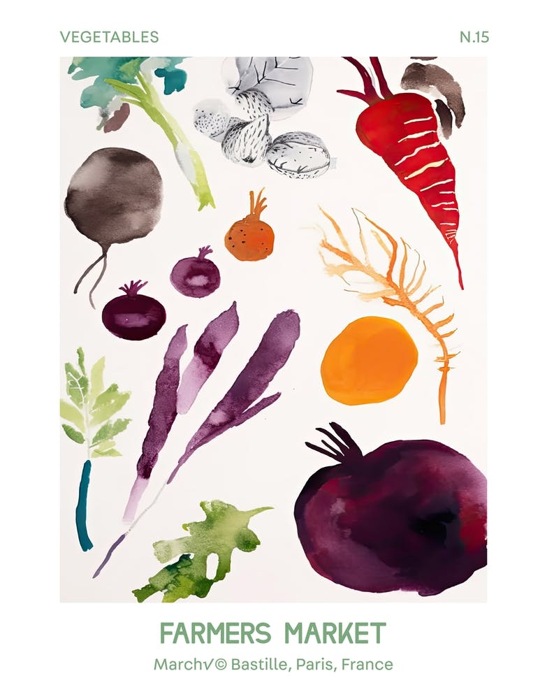 Beetroot Vegetables Farmers Market 1bastille, Paris, France