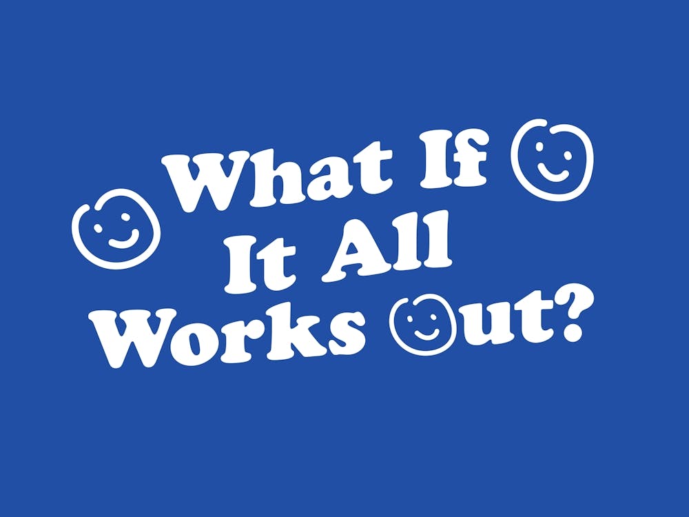 Smiley Face Positive Quote Blue