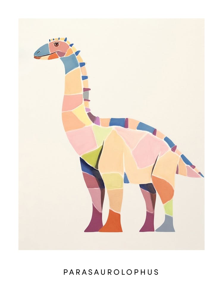 Nursery Dinosaur Art Parasaurolophus 5 Poster
