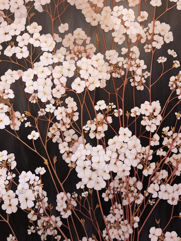 Flower Illustration Gypsophila Babys Breath 3