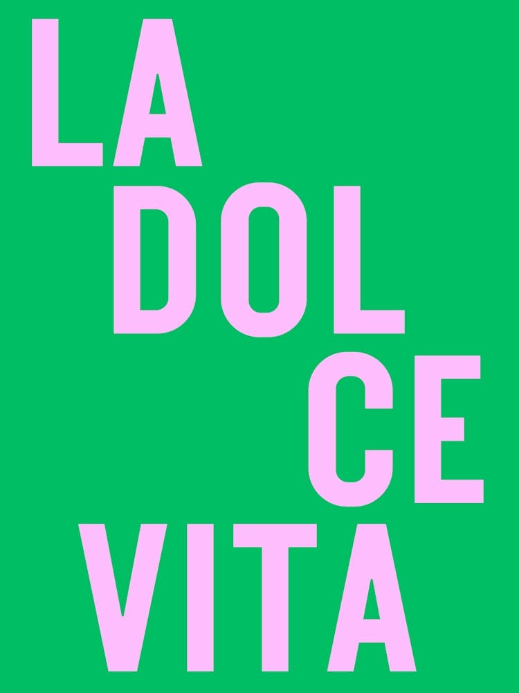 La dolce vita - green/pink