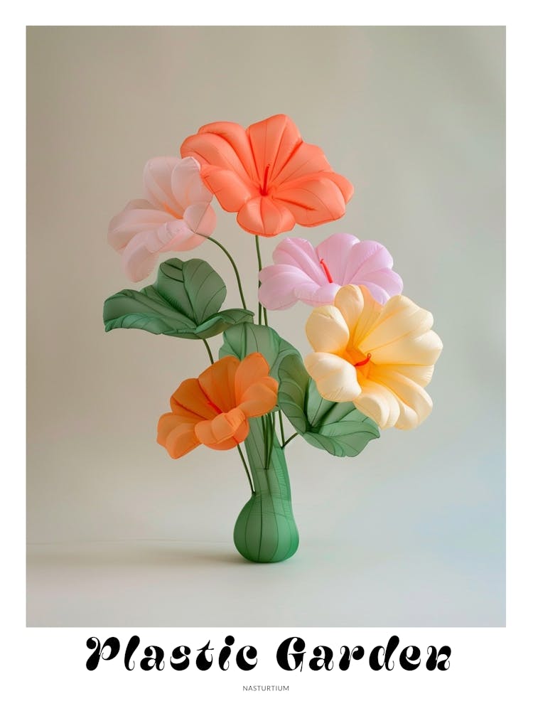 Dreamy Inflatable Flowers Poster Nasturtium 2