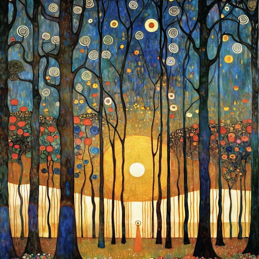 Woods By Gustav Klimt