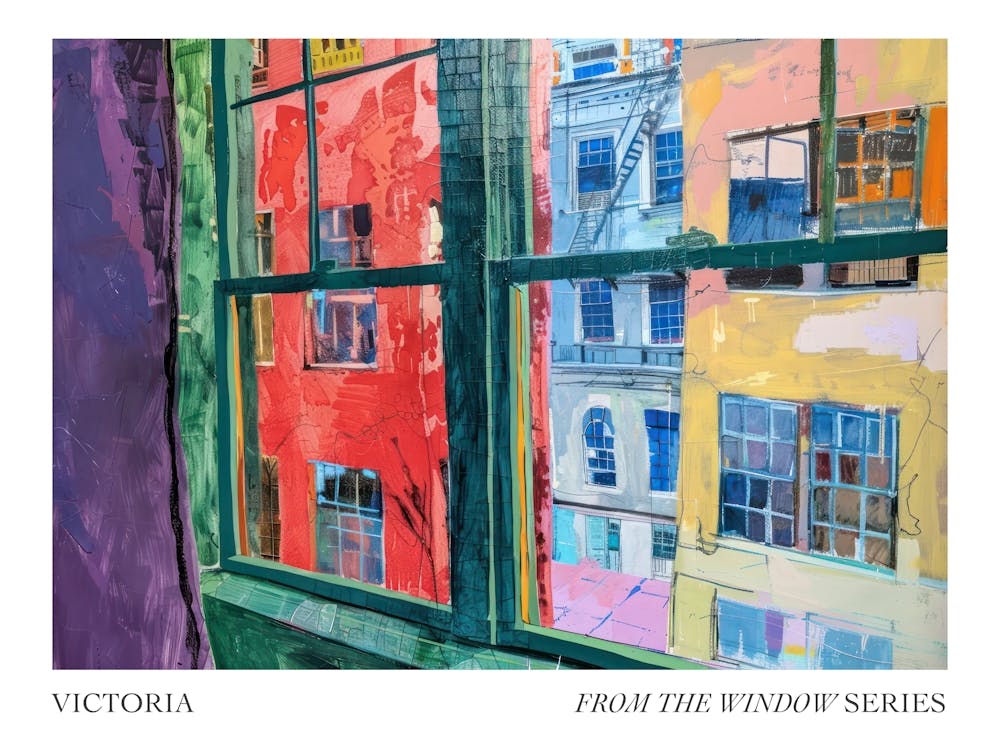 Victoria From The Window Series Poster Painting 2