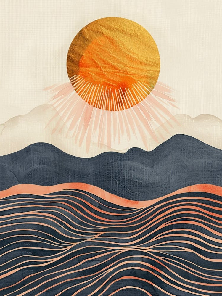 Sunrise Over The Ocean