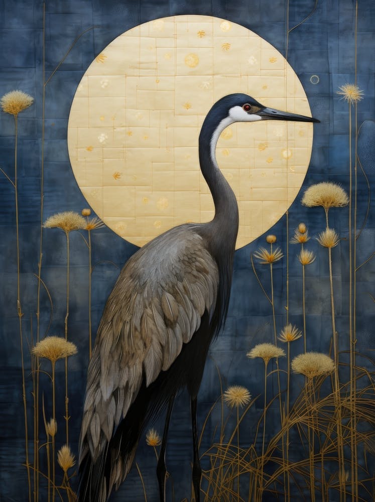 Heron In The Moonlight