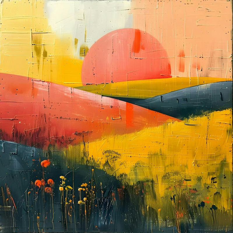 Sonnenuntergang auf dem Feld, Abstrakter Expressionismus, Minimalismus und Neo-Dada