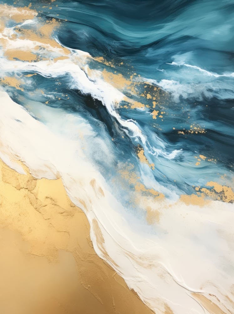 Gold And Blue Ocean