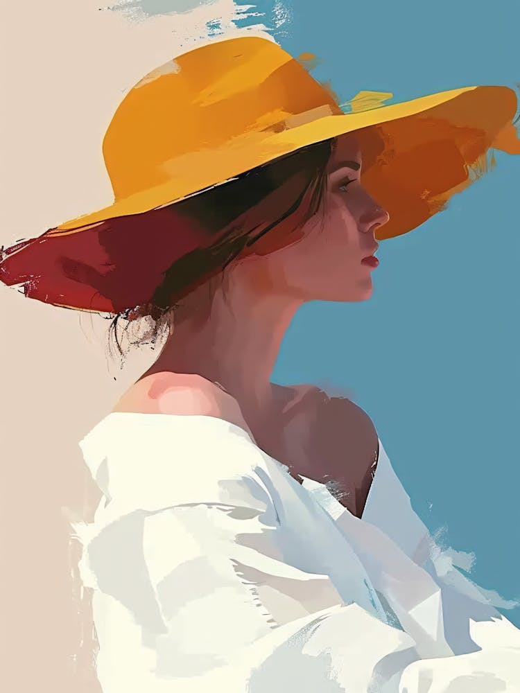 Woman In Yellow Hat 1