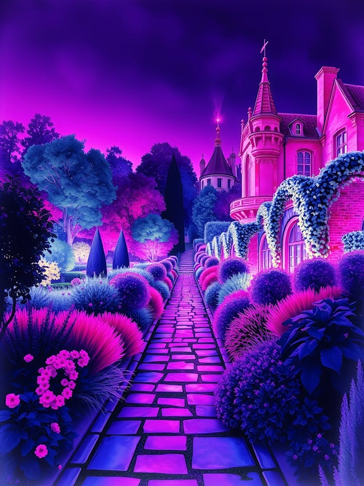 Fairy Garden At Night