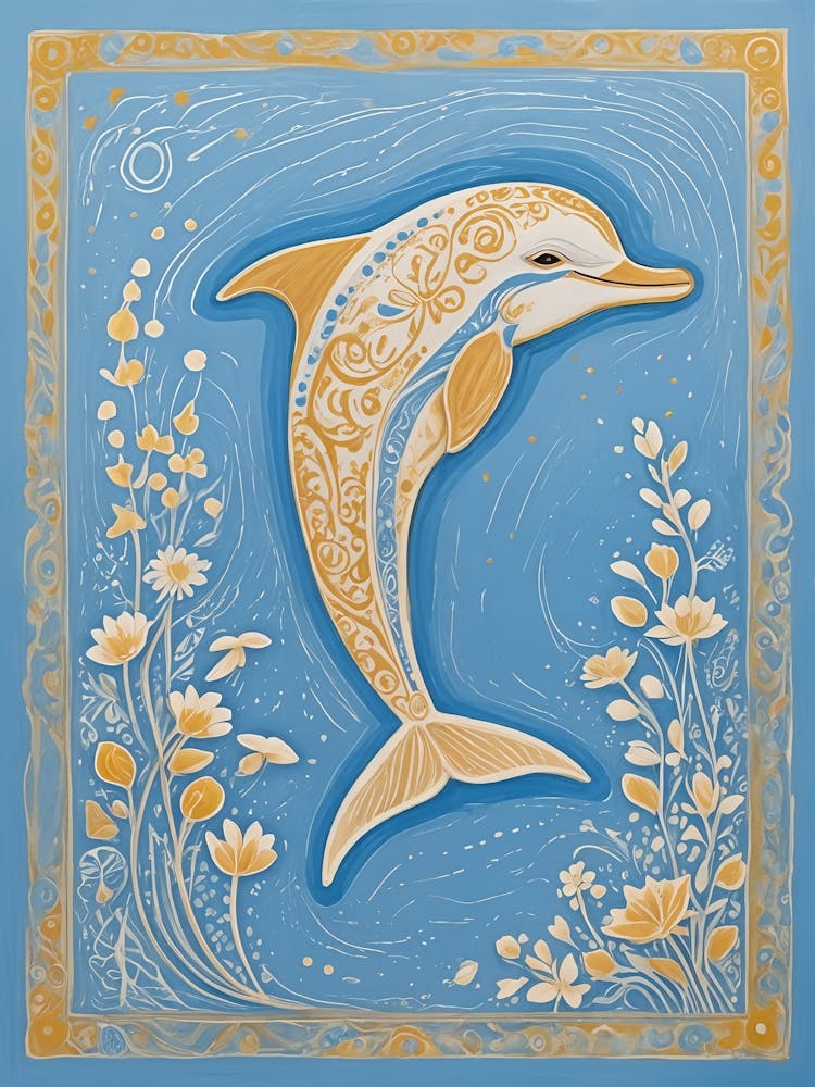 Dolphin In Gold