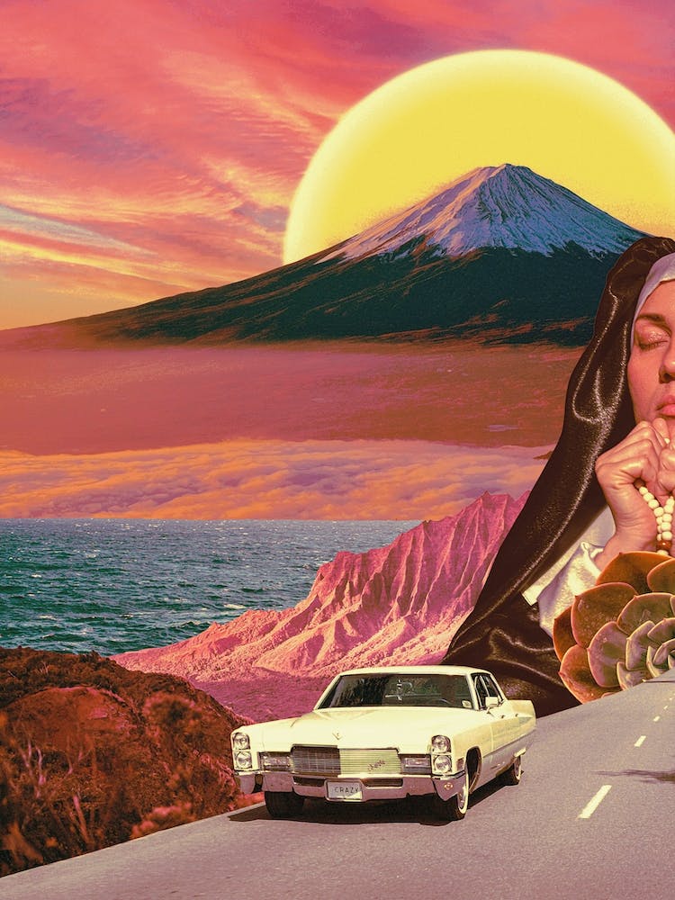 Retro Landscape Collage