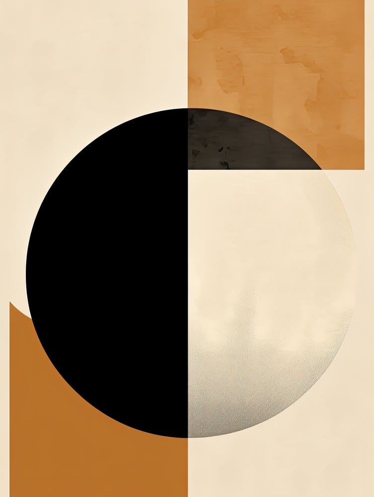 Mid-Century Skyline Ballet: Beige Horizon Serenity