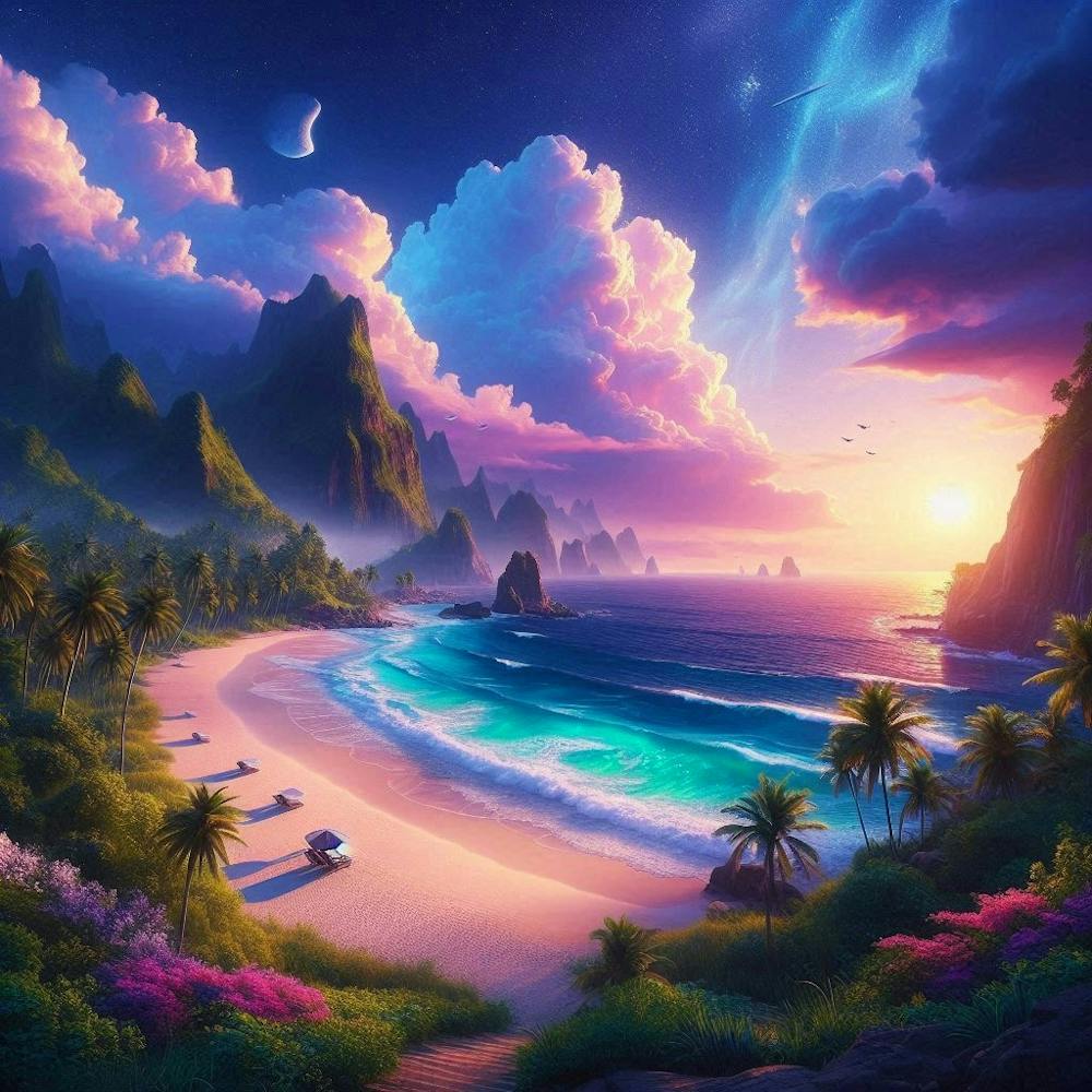 Sunset At The Beach 779