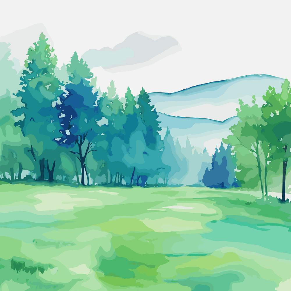 Watercolor Landscape Painting 1