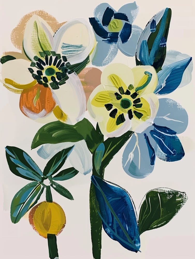 Painted Florals Hellebore 3
