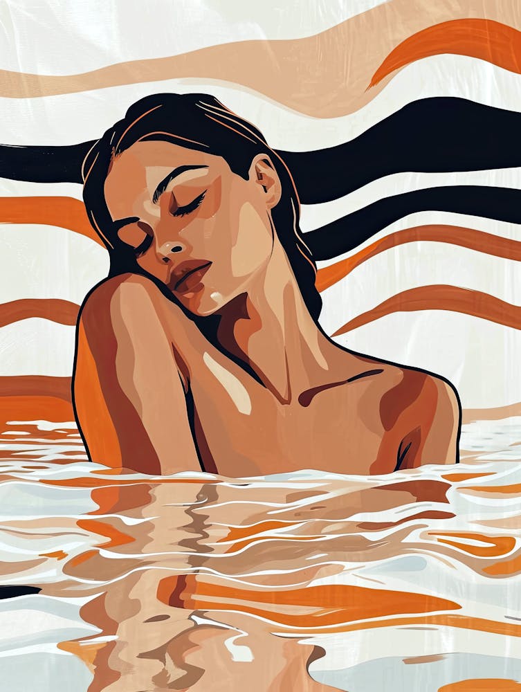 Woman In The Water, Boho Style