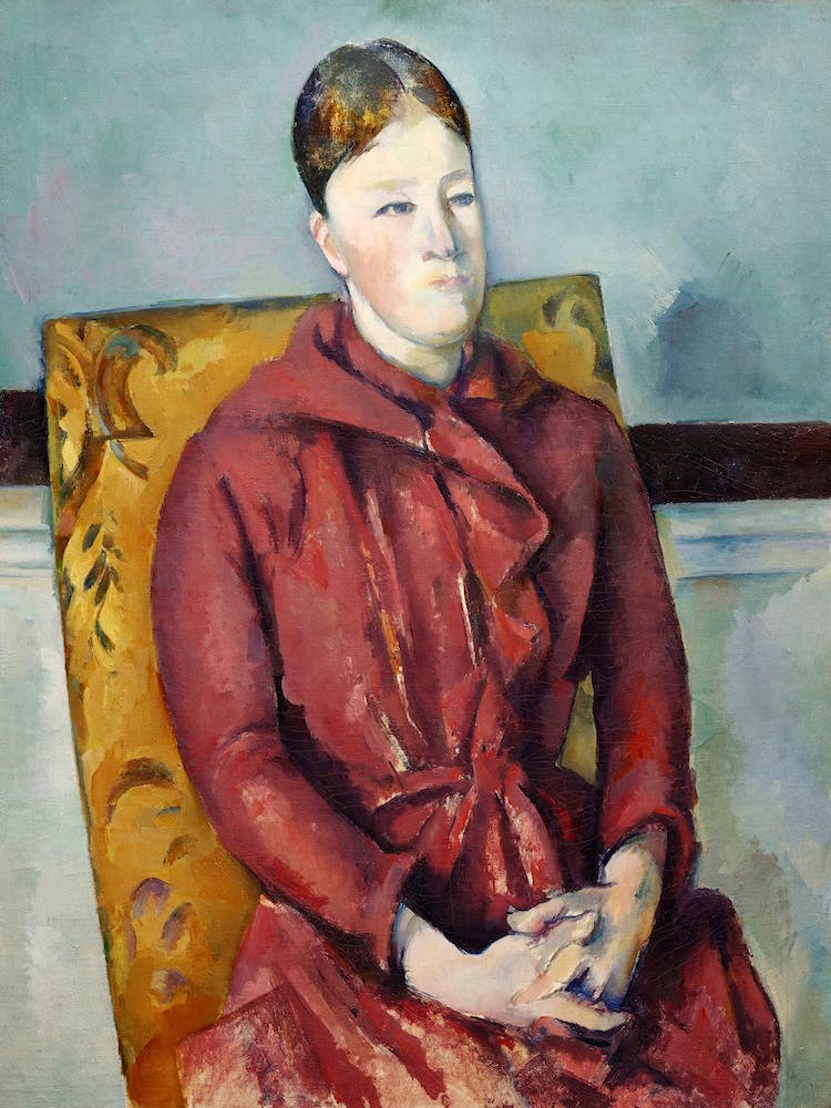 Madame Cézanne In A Yellow Chair, Paul Cézanne