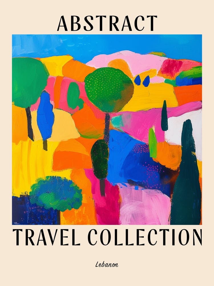 Abstract Travel Collection Poster Lebanon 1