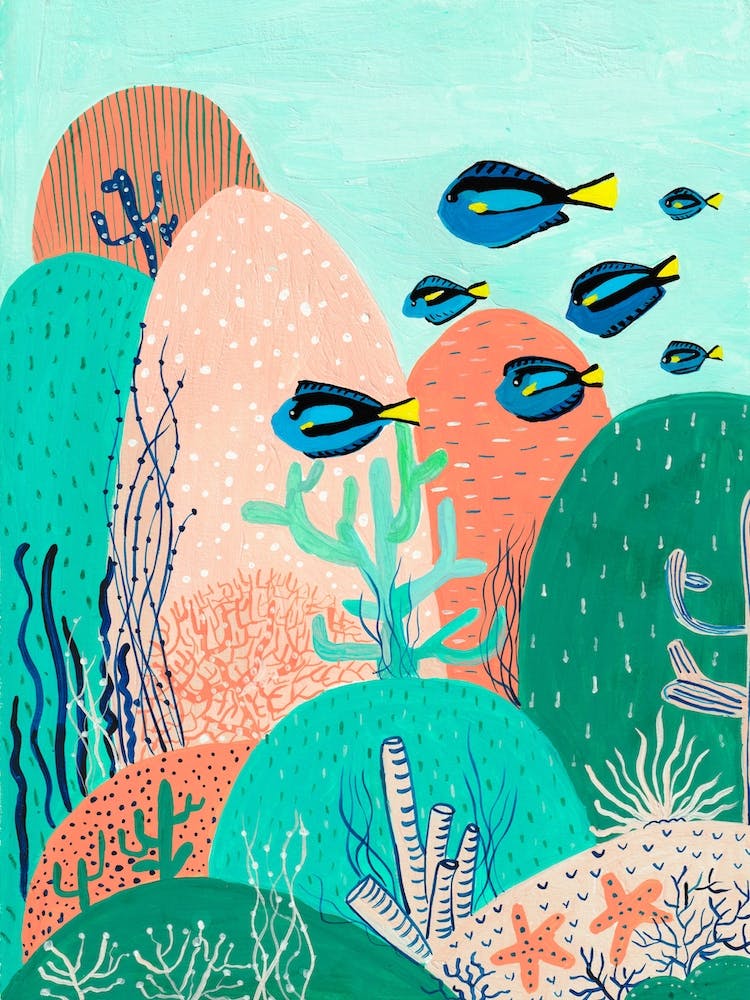 Blaue Tangs