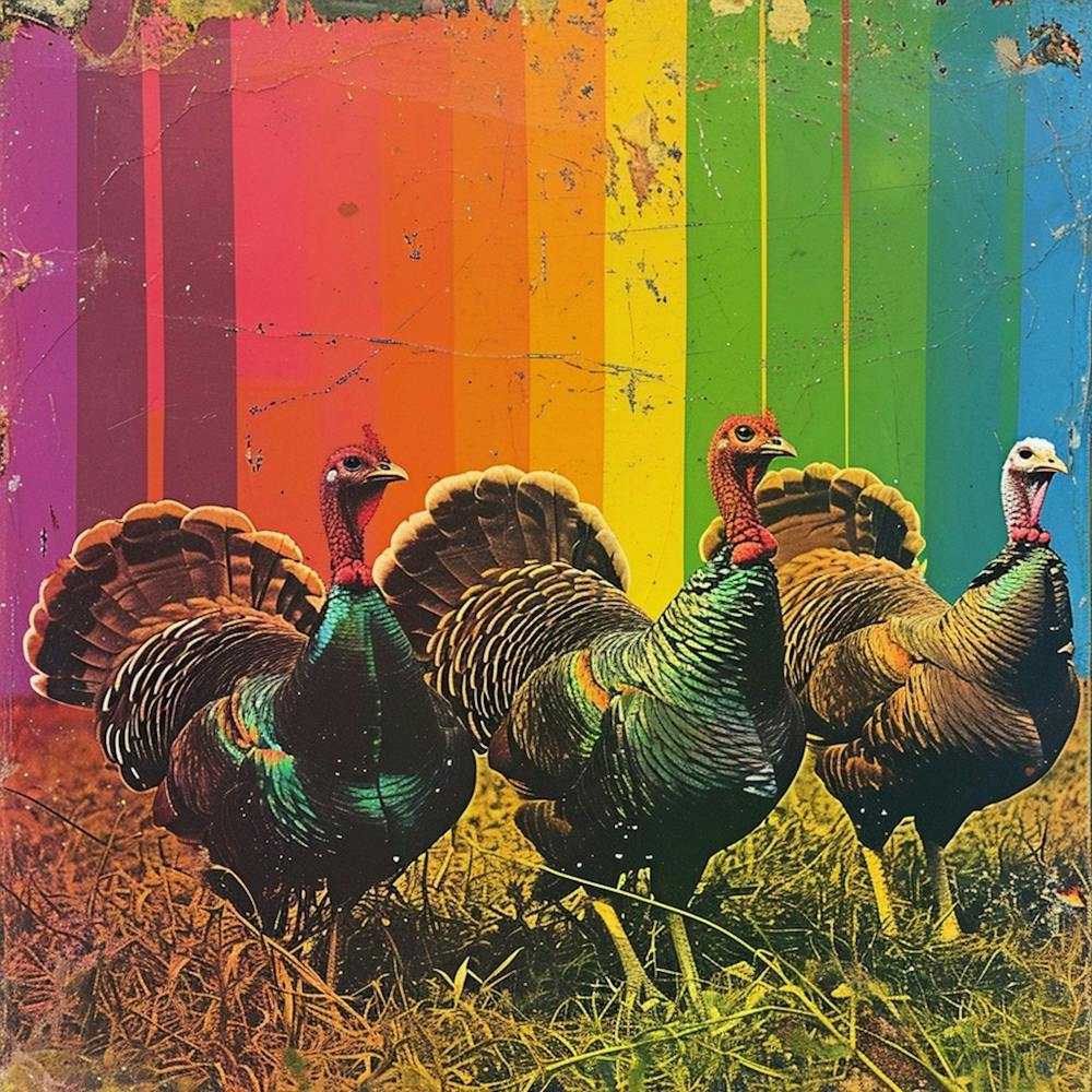 Rainbow Stripe Turkey 3