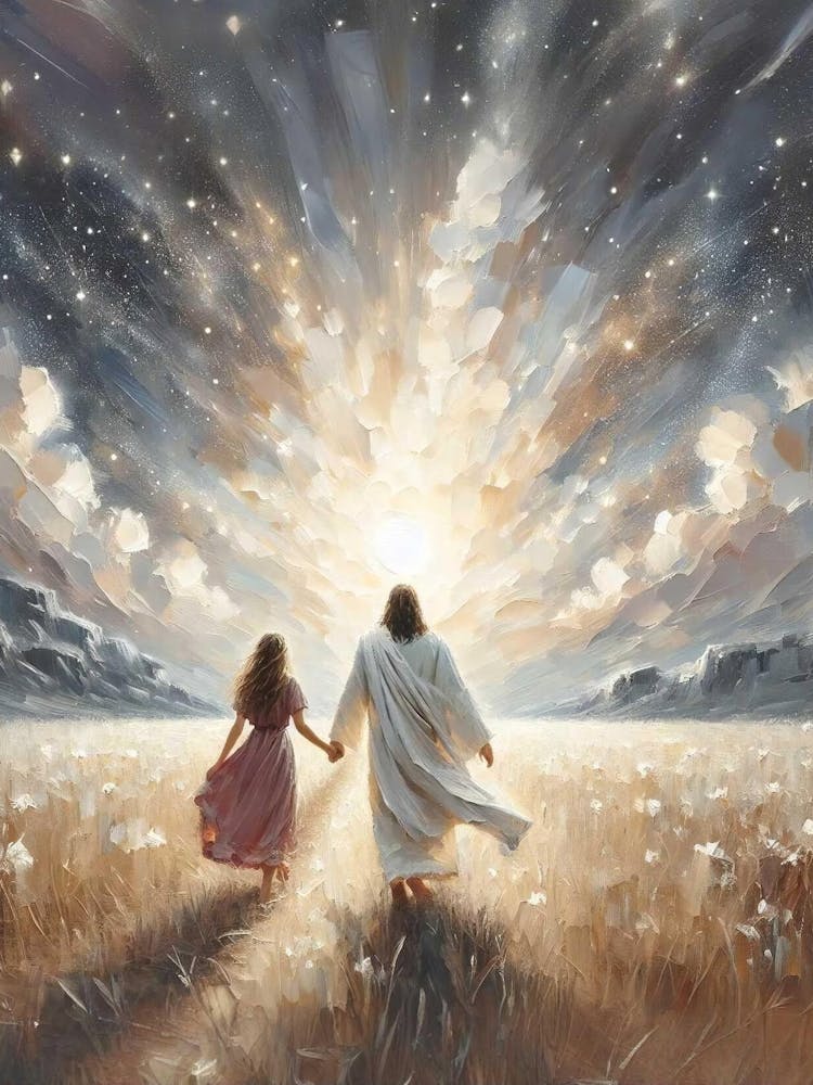 Love And Magic, Christian Art, Jesus Walking With Woman, Picture Of Jesus, Lds Art, Bible Verse Wall Art, Christian Printable Art, Jesus Png