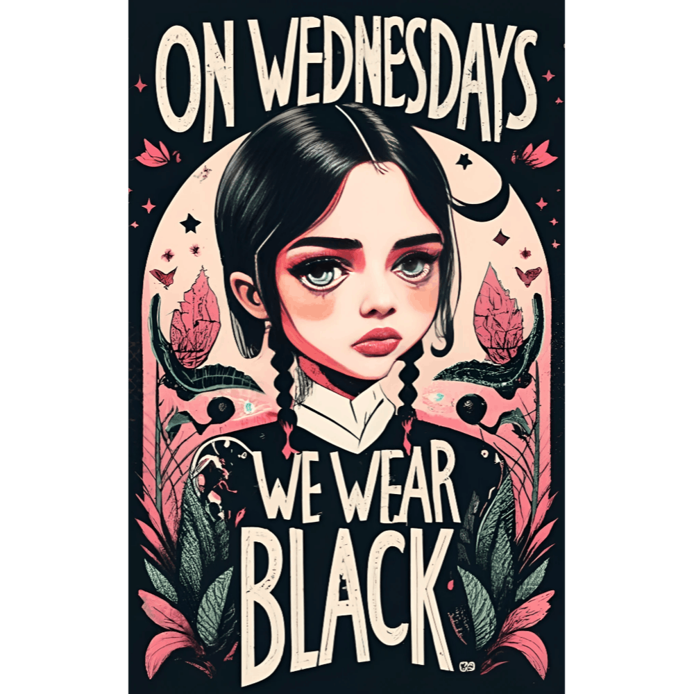 Wednesday Adams print