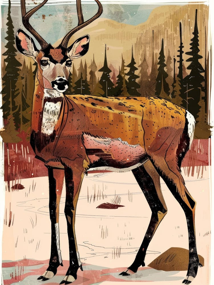 Deer Illustration 5