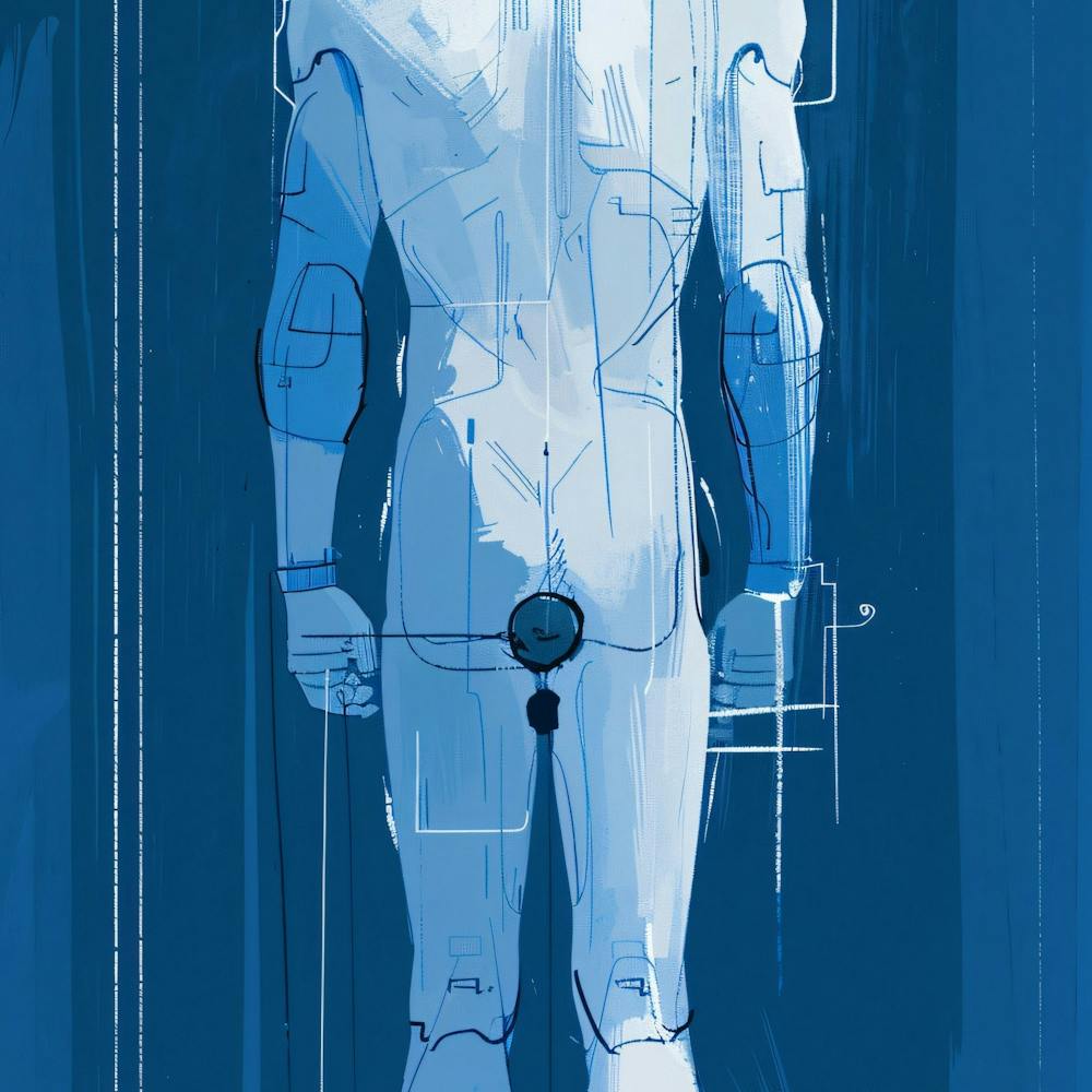 Back View Of A Robot
