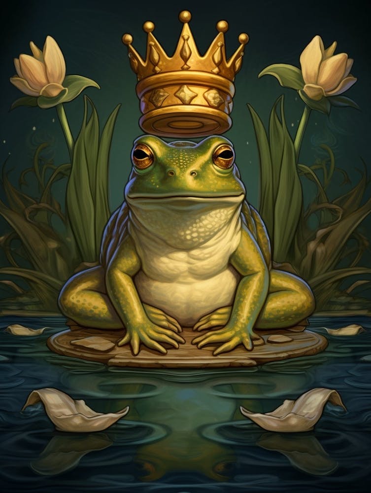 King Of Frogs Art Nouveau 2
