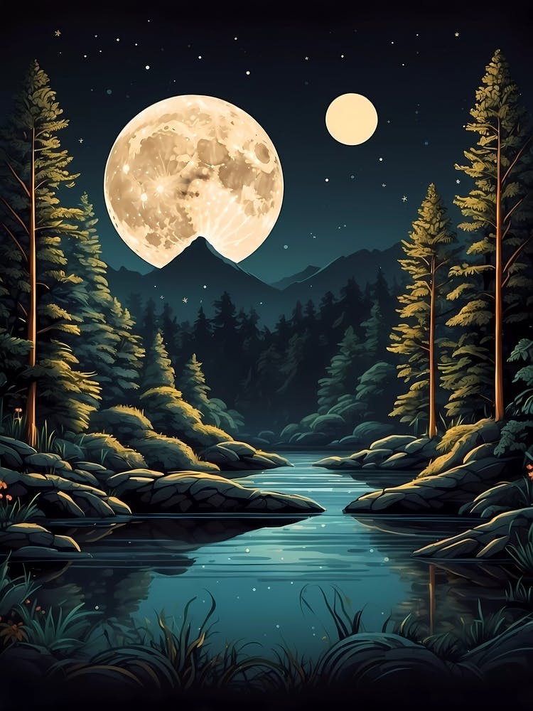 Full Moon In The Forest 3