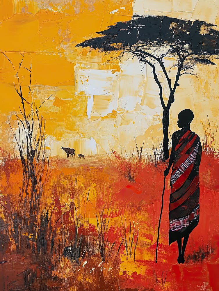 African Savannah, Boho Wall