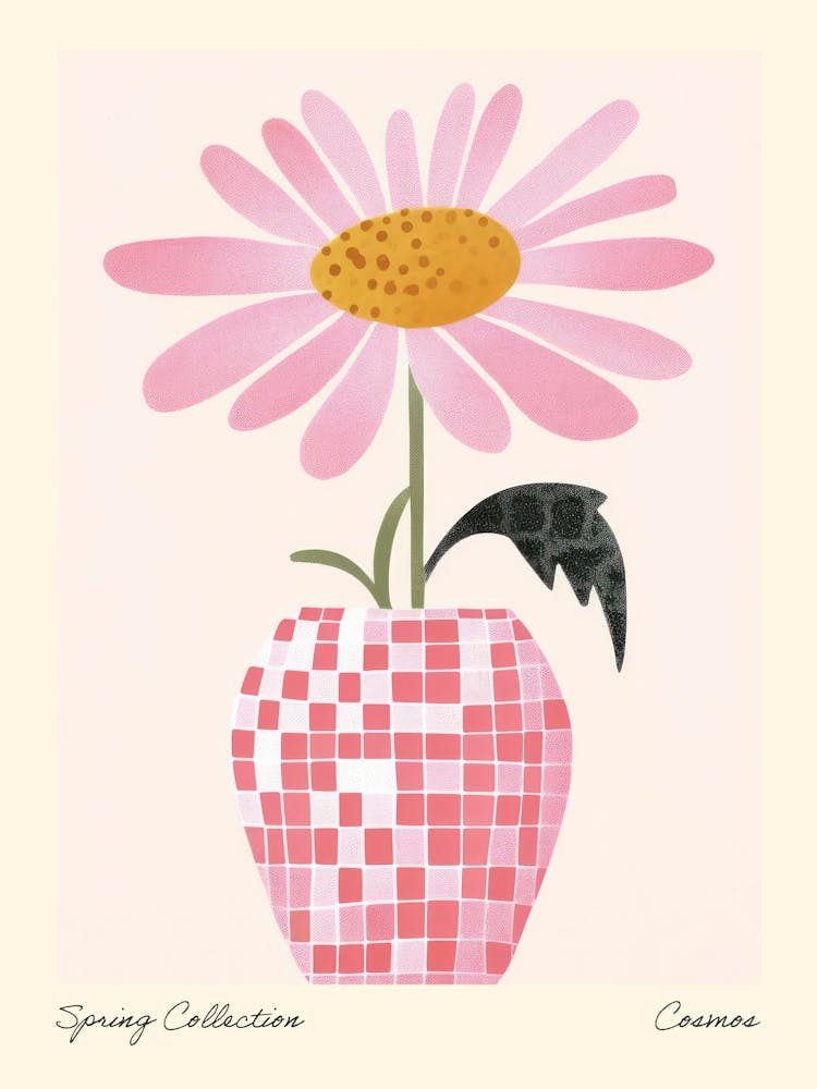 Spring Collection Cosmos Flower Vase 3
