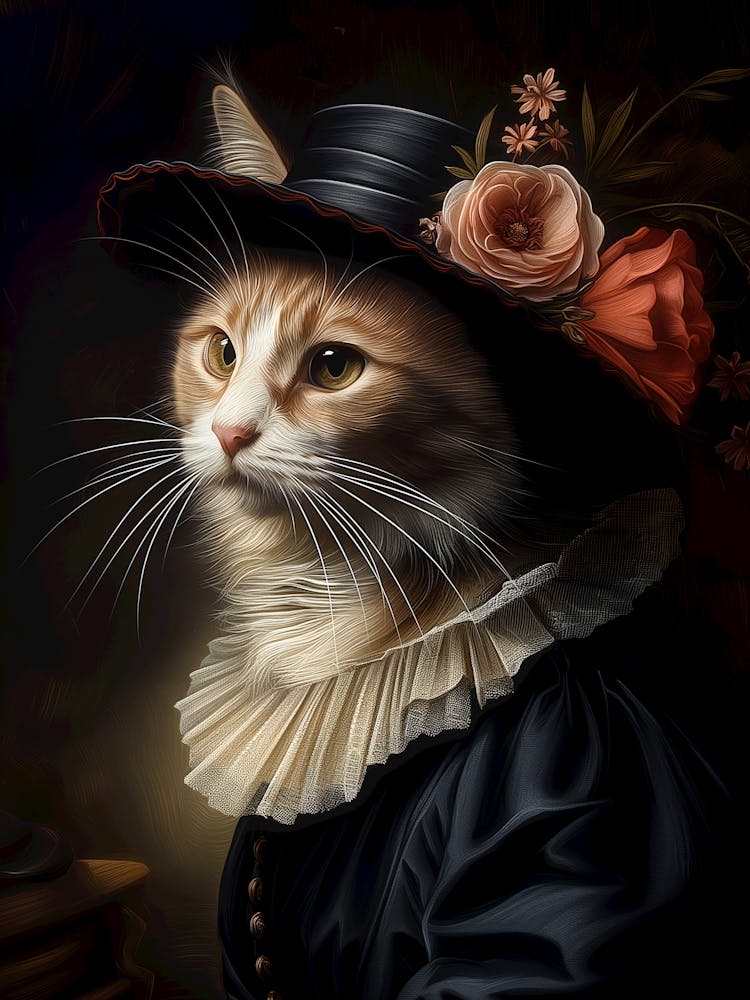 Chat Royal Au Chapeau C