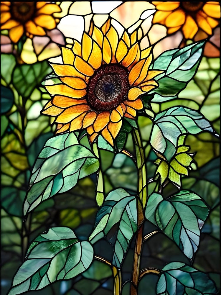 Sunflower Stained Glass
