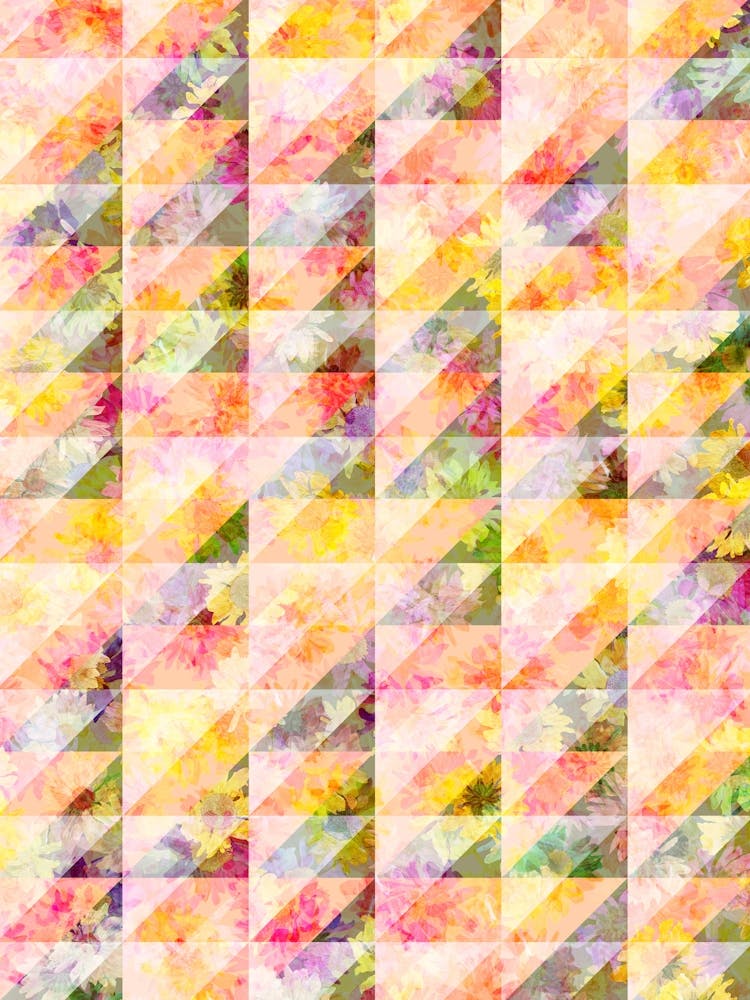 Geometric Triangle Floral