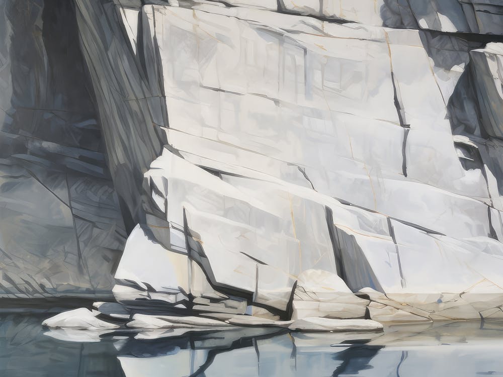 Steep Cliff Walls Painting