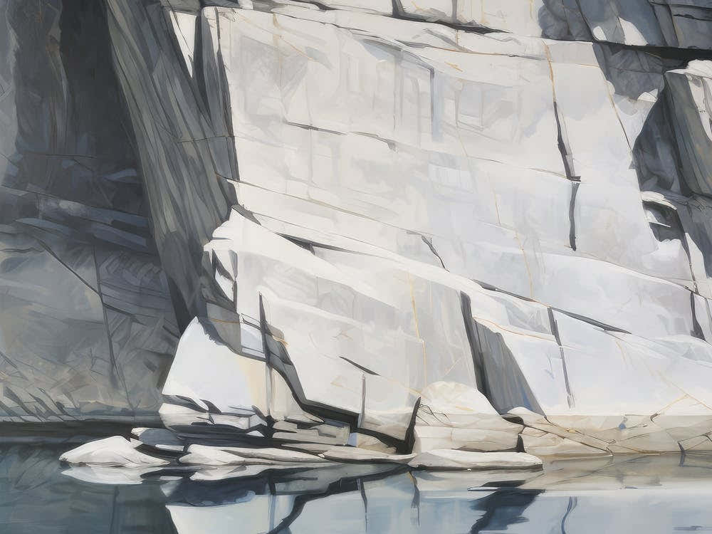 Steep Cliff Walls Painting