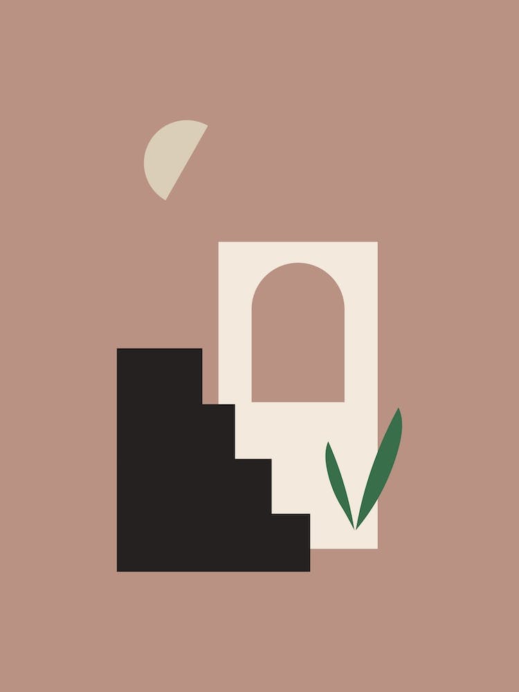 Terracota Abstract Minimal Landscape